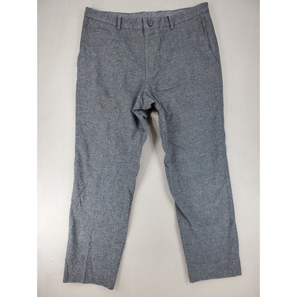 Hugo Boss Genius W-214 Trousers Mens 36x28 Gray Slim Fit Cotton Stretch Chino